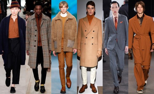 Copper trend. Oliver Spencer. Burberry. Tiger of Sweden. Gieves & Hawkes. Richard James. Topman Design