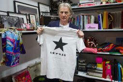 Paul Smith with David Bowie tribute t-shirt