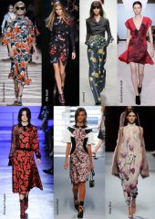 FW2014 Paris Trends. Floral prints