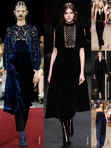 Paris Fall-Winter 2015/2016 Trends. Velvet