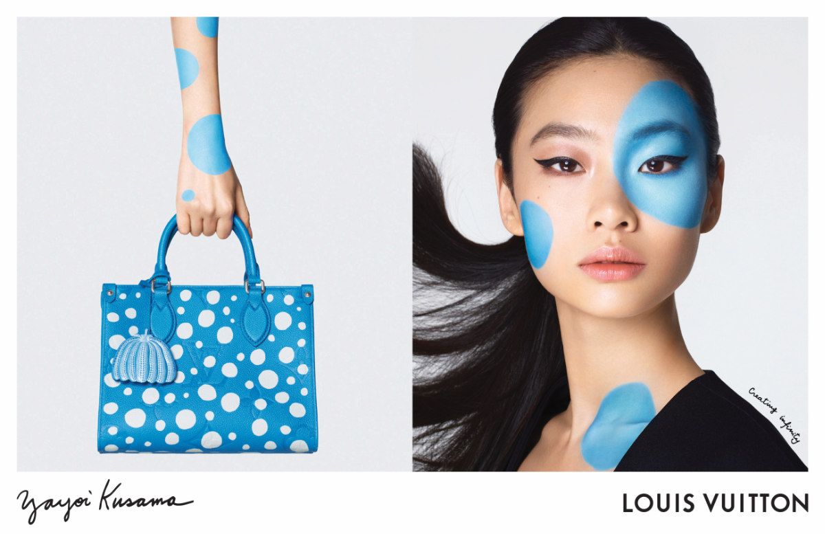 The 'Faces' theme of the exclusive Louis Vuitton x Yayoi Kusama